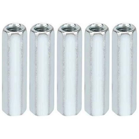 50 pièces Manchon M6 40mm, Écrou Hexagonal Écrou Long Tige de Hex Standoff Douille Écrou Fixations Filetées(M6 x 40mm) (1/5)