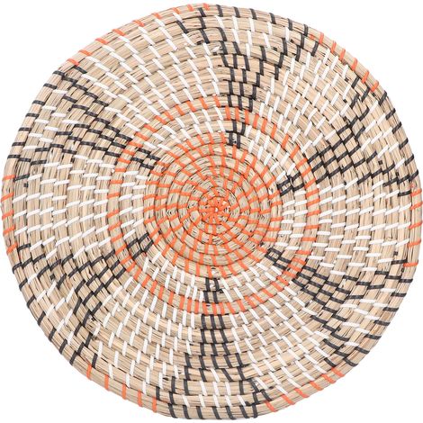 Napperons en paille tressée nordique, sets de table isolants, grands décors muraux intérieur/extérieur pour hôtel, maison, chambre d'hôtes. (1/5)