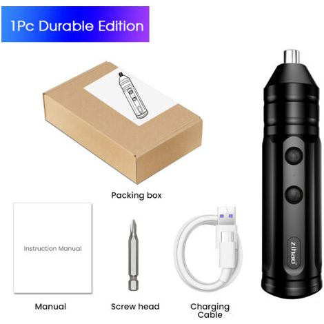 jeu de tournevis électriques sans fil, Rechargeable, intelligent, automatique, embouts multifonctions, Kit de tournevis, (1/5)