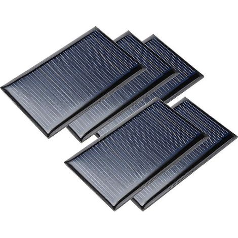 Packung mit 5 Mini-6V 70mA polykristallinen Solarmodulen für Elektronik-Bastelprojekte und Leuchtspielzeug (1/5)