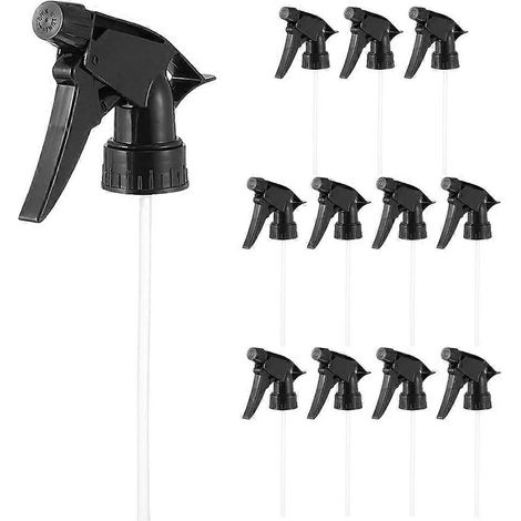 Lot de 12 buses de rechange pour pulvérisateurs à gâchette avec brumisateur, compatibles avec les flacons pulvérisateurs à col de 28/400 ml, pour la cuisine, le jardin, la maison et le bureau. (1/4)
