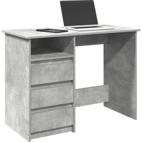 Schreibtisch Betongrau 102x50x75 cm Holzwerkstoff
