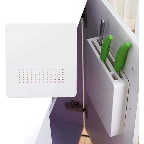 Porte-couteaux dissimulé pour la cuisine, rangement pour ustensiles et couteaux de cuisine, porte-couteaux en plastique peu encombrant. (1/5)