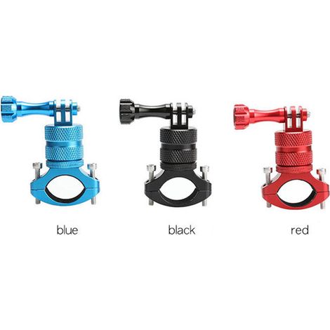 Support de fixation pour caméra sport 360° rotatif, fixe guidon vélo, support réglable pour barre (1/5)