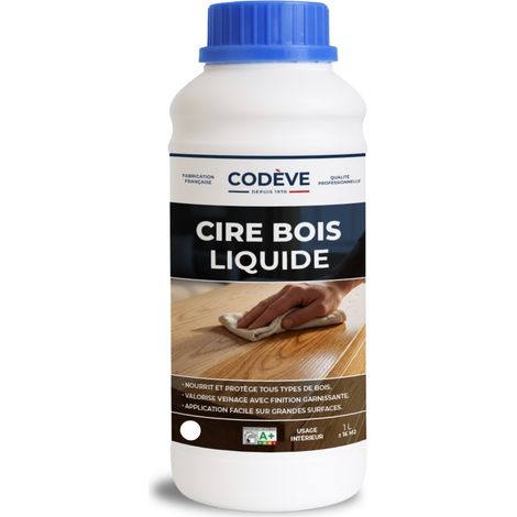 Cire Bois Liquide - 1 L - Codeve Bois - Pour L'entretien De Votre Bois Exotique En Teck, Ipé, Iroko, Sipo Ou Padouk. (1/4)