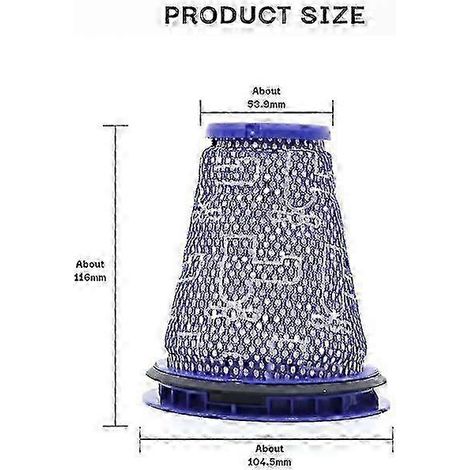 Vorfilter für Dyson Big Ball CY22 CY23 CY24 CY25 CY18 Staubsauger HEPA-Filter Ersatzausgabe 0621 (1/4)
