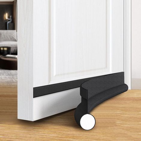 Burlete para puertas de una sola cara, 91 cm (35,8 pulgadas) de largo, recortable, aislante, sellador y aislante acústico, apto para puertas interiores y exteriores, 1 unidad, color blanco. (1/5)