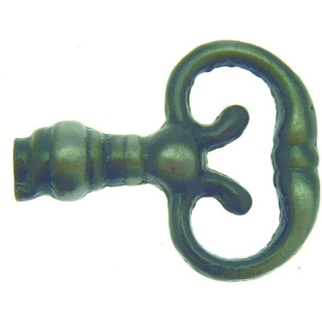 Fausse clé de meuble 314C-A patiné argent - BROS
