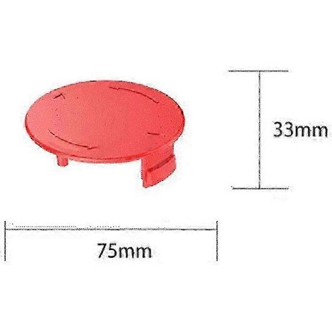 Stück Ersatz-Spulenabdeckungen aus Kunststoff für Bosch AFS 23-37 Rasentrimmer, F016F04841 Edition 0618