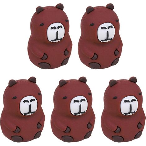Lot de 5 taille-crayons à motif dessin animé, taille-crayons à un trou pour élèves, garçons, filles et adultes, outil de taille-crayons pour l'école et le bureau. (1/4)