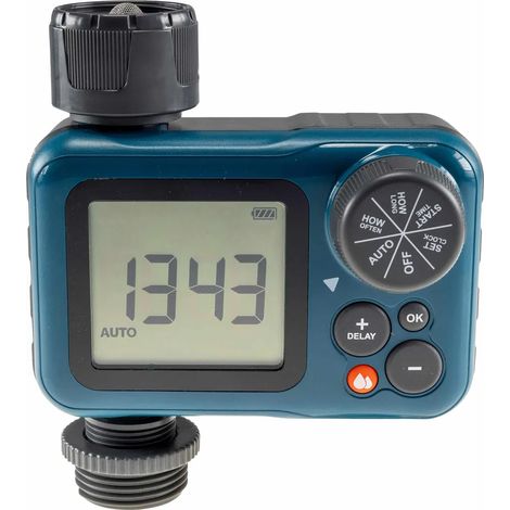 Ordinateur d'irrigation numérique CHILITEC CT-WB7, avec adaptateurs 1" et 3/4" (1/5)