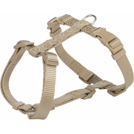 Filiyano-Harnais pour chien TRIXIE - Tailles S-M - 42-60 cm - Largeur : 15 mm - Couleur sable - Réglable - Boucle - Nylon - Confortable (1/4)