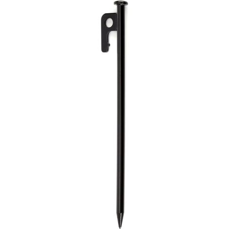 12x piquets de Tente en Acier - piquets Longs et Robustes pour Le Camping et l'extérieur - idéal pour Les sols normaux et durs - 20 cm (1/4)