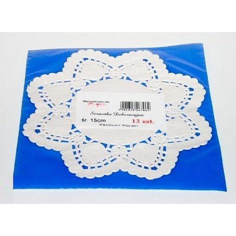 Servilleta calada de 12 piezas 15 x 12 cm 7062