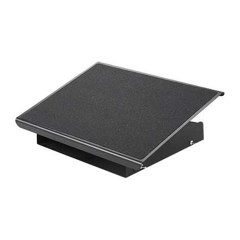 Reposapies metalico q-connect ajustable 3 alturas 415x326x103 mm
