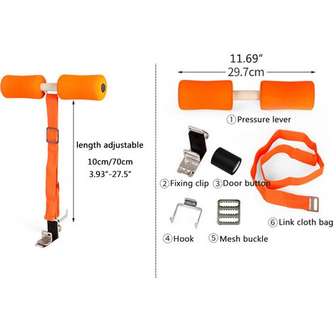 Sangle ajustable pour curl ischio-jambiers, outil auxiliaire pour curl ischio-jambiers, équipement de fitness à domicile pour la maison, le travail et les voyages. (1/5)