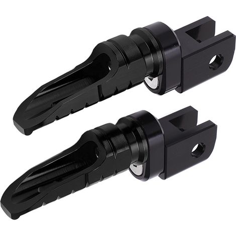 Paire de repose-pieds avant pour moto, en alliage CNC, pour Street Triple 765/R/S/RS 2017-2021, noirs (1/5)