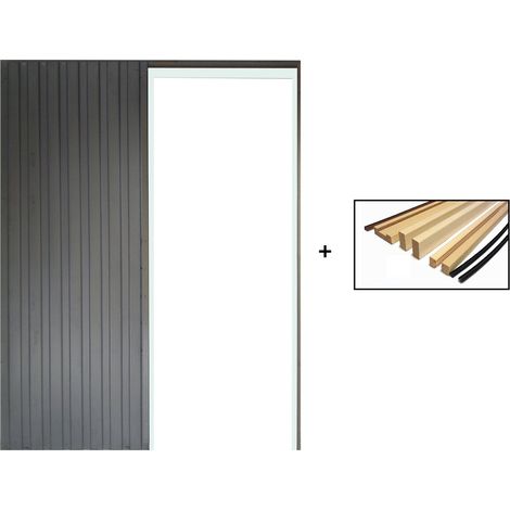 Gd Menuiseries – Galandage – Kit de finitions pour porte coulissante 93 cm – Système à galandage pour espaces intérieurs – Design moderne et esthétique