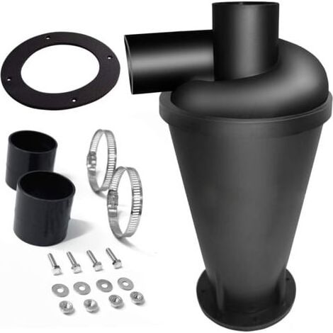 Cyclone séparateur, Filtre de séparation pour aspirateurs, Collecteur de poussière,Élément Séparateur Cyclone (Noir) (1/4)