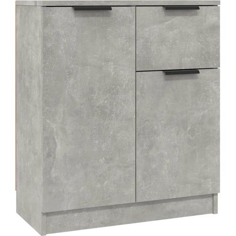 Maison Exclusive - Credenze 2 pz Grigio Cemento 60x30x70 cm in Legno Multistrato