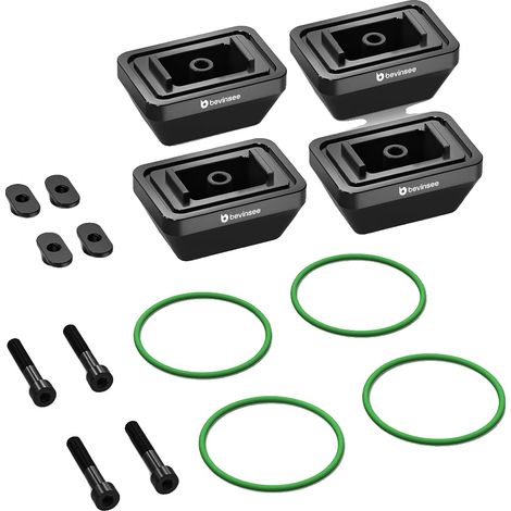 Soporte para gato, aluminio macizo, mecanizado CNC, negro. (1/2)