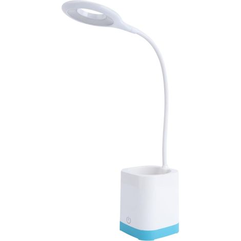 Cette lampe de bureau en deux parties est équipée d'un porte-stylo, d'un port de chargement USB et d'une luminosité réglable. (1/5)