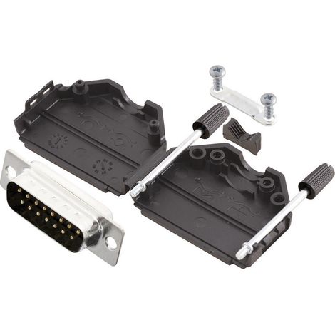 MH Connectors MHDPPK15-DB15P-K D-SUB Stiftleisten-Set 180 ° Polzahl: 15 Lötkelch 1 St.
