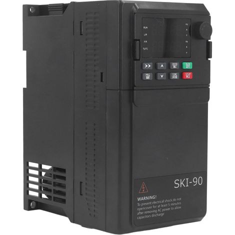 Variateur de fréquence 3KW triphasé AC380V entrée, sortie triphasée AC0-380V, avec communication RS485, onduleur industriel robuste pour moteur, commande précise. (1/5)