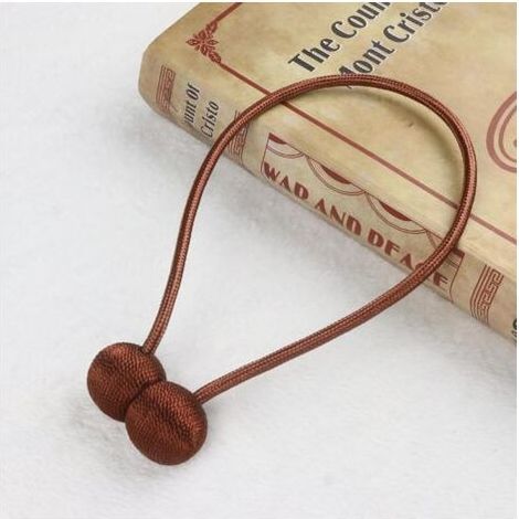 Attache de rideau magnétique marron 46 cm de long 1 attache de rideau accessoires de rideau aimant de rideau support de rideau (1/5)