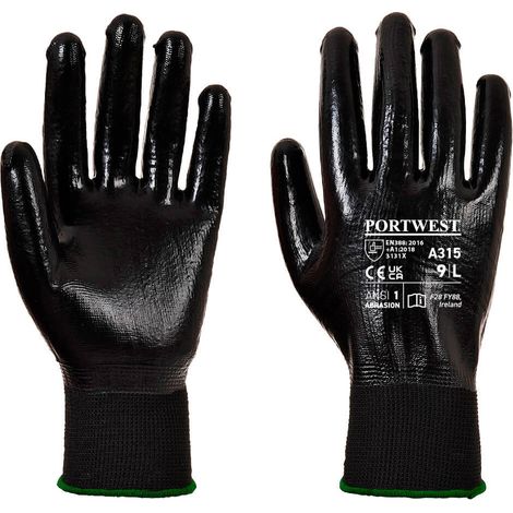 Gant All-flex Grip Farbe: Schwarz Größe XL - Portwest