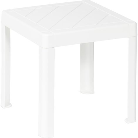 DEA HOME Tavolino per bambini POP in plastica robusta bianco 39x39x38h cm, leggero stabile e sicuro, montaggio facile senza attrezzi, per disegno, gioco e attività educative in cameretta o area gioco