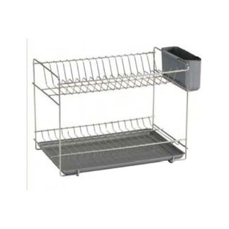 Escurreplatos SAUVIC pequeño inoxidable gris 90985