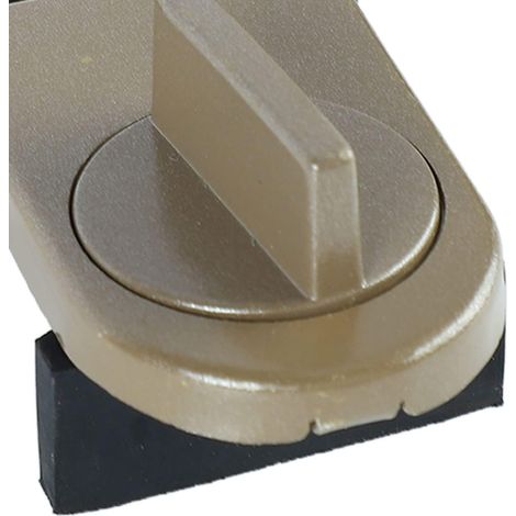 Serrures De Fenêtre Coulissantes 3 Pièces, Serrure De Sécurité en Alliage D'aluminium 6x4x4cm, Serrures De Sécurité Réglables, pour Maison, Chambre à Coucher, Salle De Bain, Bureau(Café) (1/5)