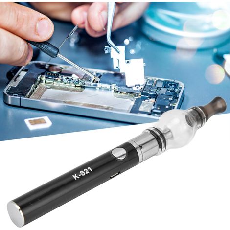 K-S21 Schwarzer Kolophonium-Zerstäuber, löt- und flussmittelfreier Kolophonium-Zerstäuberstift, Kurzschlussdetektor für Lötstellen auf Motherboard-Chips (1/5)