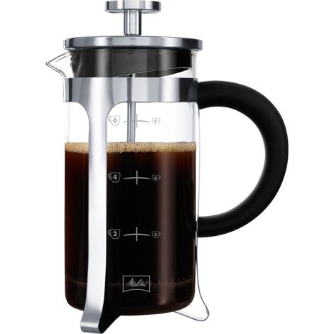 MELITTA Cafetiere a piston Premium en verre et inox 8 tasses (1/5)