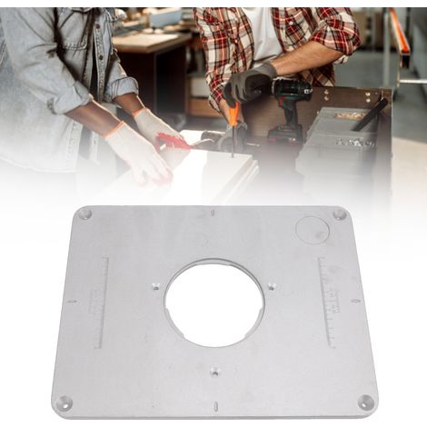 Plaque de fraisage en bakélite avec espacement des trous de 4-17/32 pouces, compatible avec les machines à affleurer 3 trous DeWalt 625/624, Bosch 1611/1615 et FEINRT-1800. (1/5)