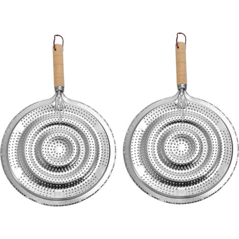 Lot de 2 tapis de cuisine en bois, argent synthétique (1/5)