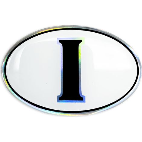 3D Sticker Ovale “I” (1/5)