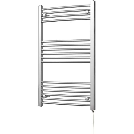 Zennor - Chrome Electric Towel Rail H1000mm x W600mm Curved 300w Standard (1/3)