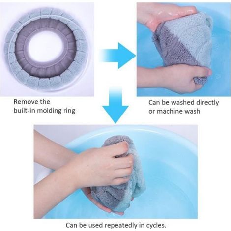 Abattant WC - Universel - Coussin doux chauffant - Eco-friendly - Rose (1/4)