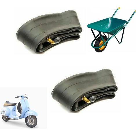 2 CAMERE DARIA 3.50/4.00 8 CON VALVOLA CURVA TR87 PER VESPA CARRELLI CARRIOLA CON CERCHIO DA 8 POLLICI Ecovelo