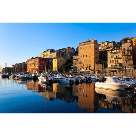 Tableau sur toile ville de Bastia 45x65 cm - Impression sur Toile Murale Décorative - Image imprimée en HD sur Toile - Toile sur Châssis en Bois FSC - Fabriqué en France (1/4)