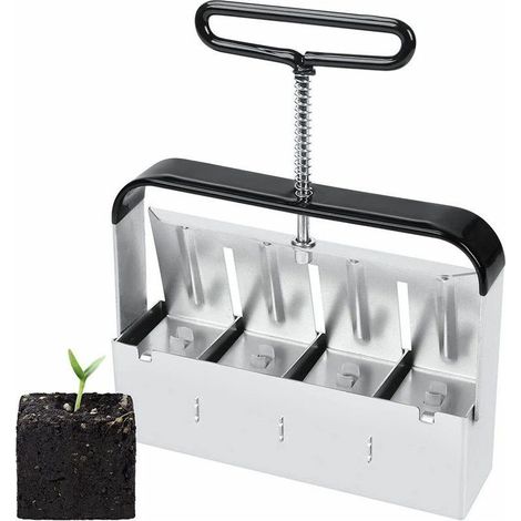 Sämaschine, Bodenblocker für Sämlinge, Bodenblockierwerkzeug, für Gartengewächshäuser, Bodenblocker für Sämlinge, Stecklinge, Gewächshäuser, Sämaschine (1/5)