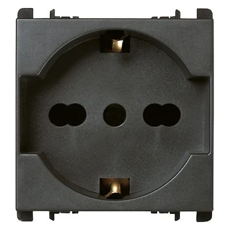 Presa universale Simone Urmet Nea P40 2P+T 16A-250V antracite 10310N/2