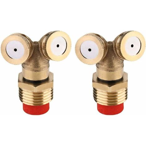 [NEVER USED] Piece Brass Mist Spray Nozzle Garden Watering Irrigation Agricultural Sprayer Double Nozzle Sprayer for Cleaner Washing Machine (1/4)