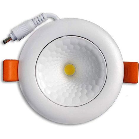 Faretto incasso rotondo 3d a led 6 watt con driver e alette luce  calda 3000k 480 lumen (1/2)