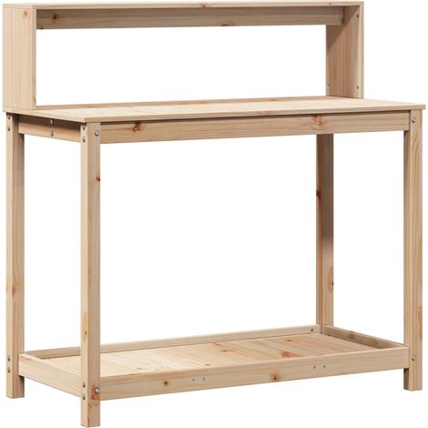 Maison Exclusive - Pflanztisch mit Ablagen 108x50x109,5 cm Massiv