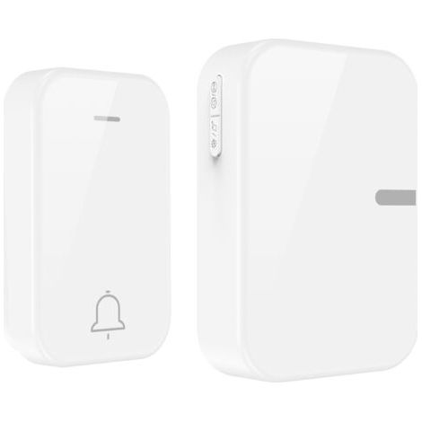 BUNTHAUS PA Génération auto-étendue à longue distance Volume Dingdong étanche à la maison sans fil sans fil de porte sans fil à 150 m de la porte populaire de la maison (blanc) (1/4)