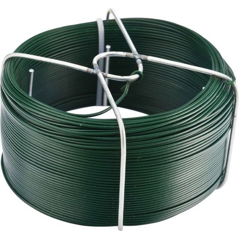Alambre de 1 mm x 50 m, resistente a la corrosión y recubierto de plástico – Tenax – Ideal para soportes de plantas y proyectos creativos de bricolaje.