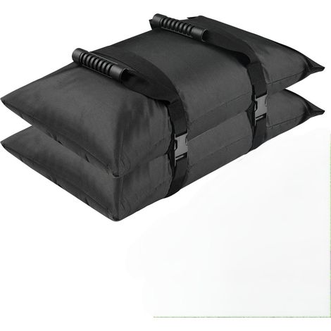 Sandsäcke zum Beschweren, 2er-Packung mit je 22,7 kg (50 lbs) robusten, befüllbaren Sandsäcken zum Beschweren von Sonnenschirmständern, Terrassen- und Freiarmschirmständern (1/5)